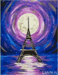 Картина по номерам Paintboy Original GX 34616 Лунная Эйфелева башня 40*50